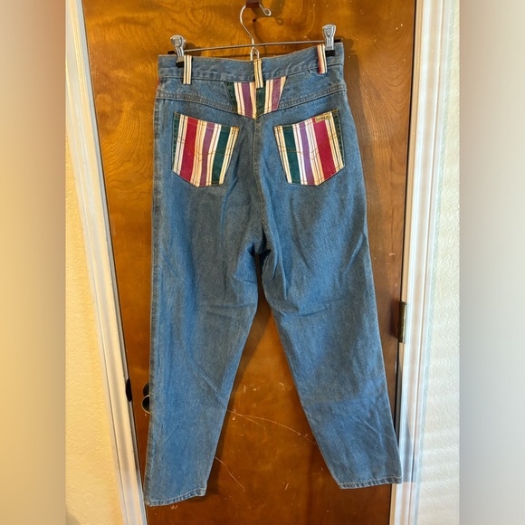 Vintage Bonjour Striped High Rise Mom Jeans - Picture 2 of 5